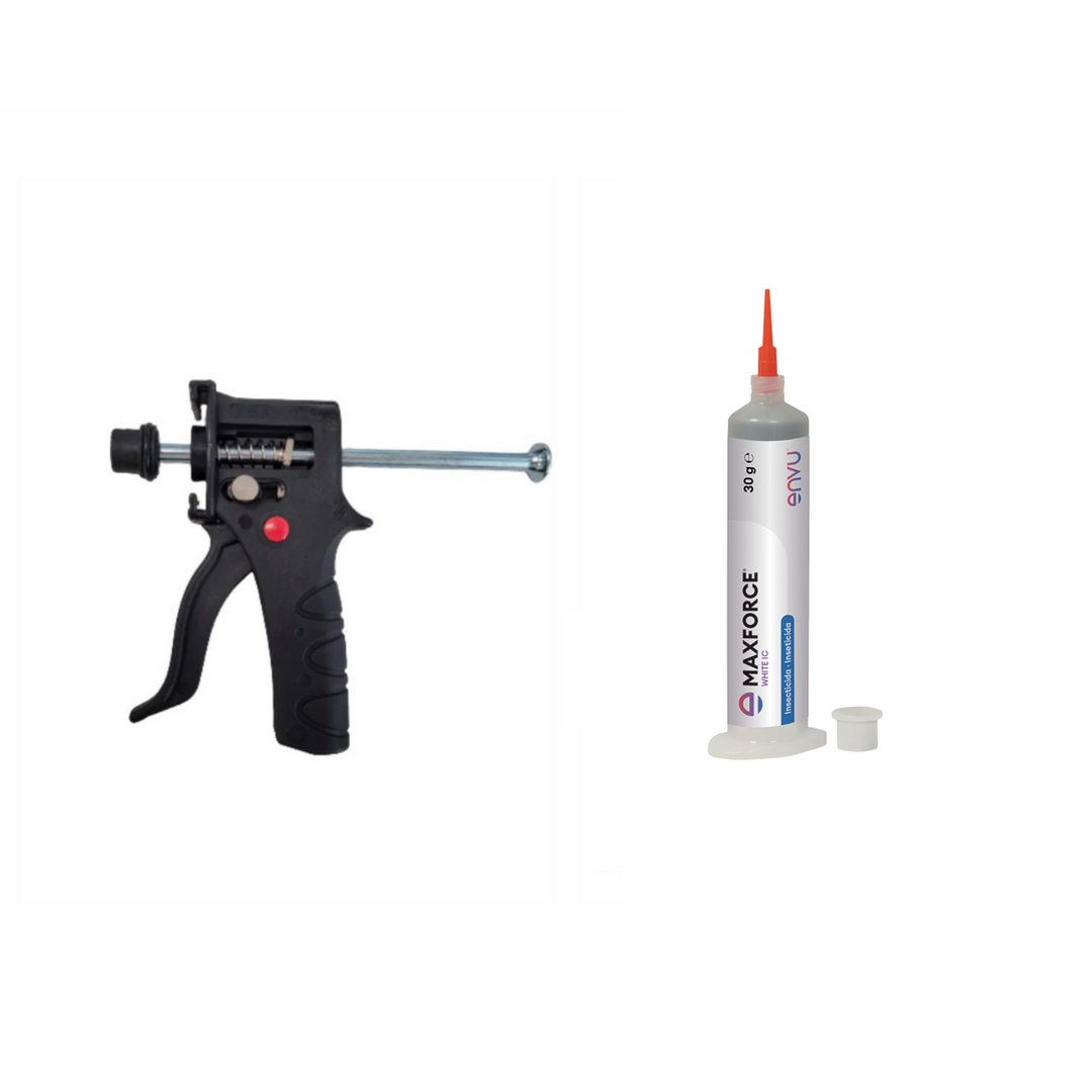 Pack Gel Cucarachas Maxforce White + Pistola Aplicadora