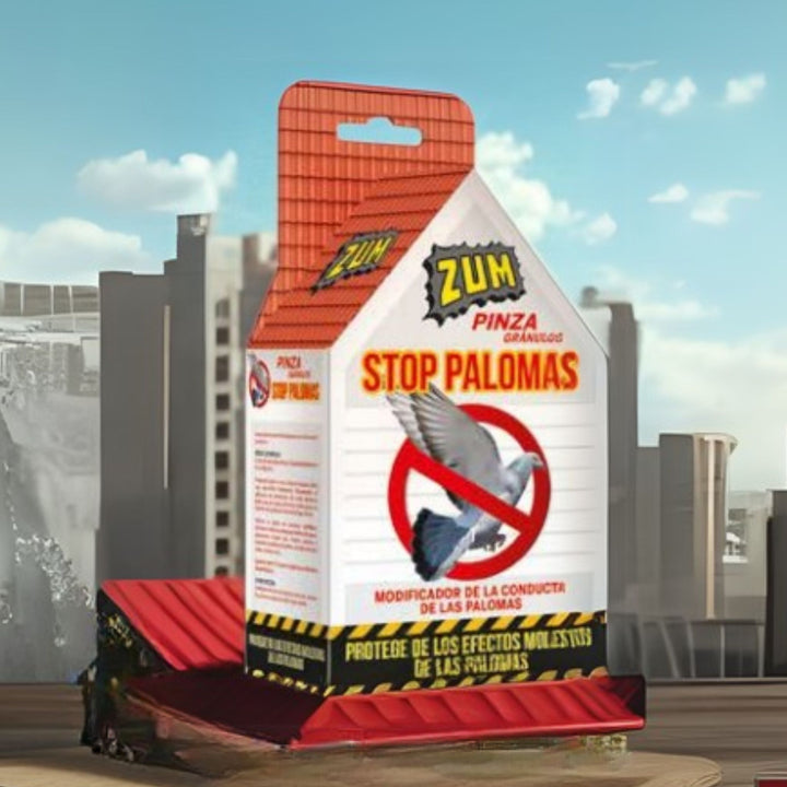 Zum - Clipe Repelente de Pombos Grânulos Stop Pombos