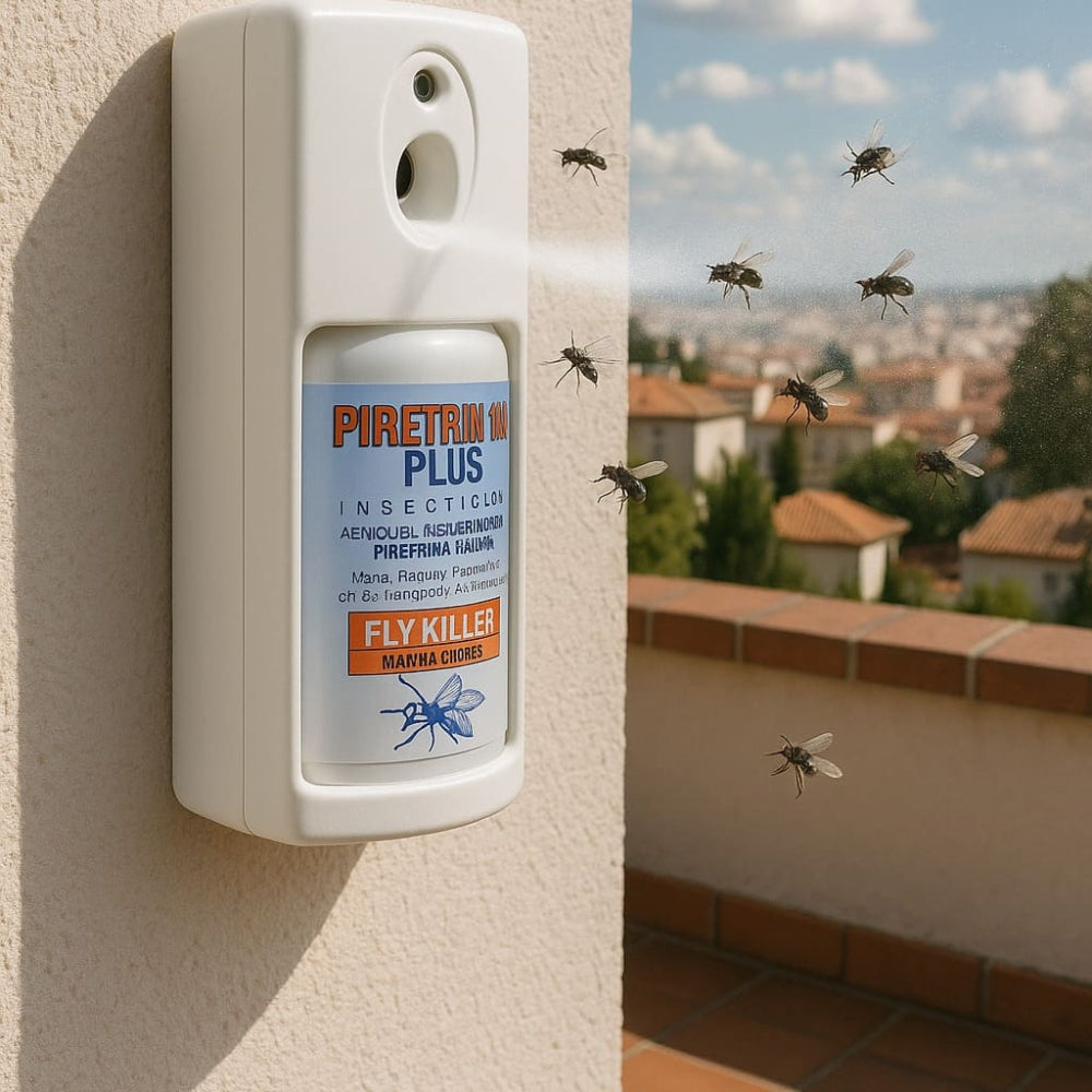 Piretrina 100 Plus - Inseticida para moscas, mosquitos e insetos voadores