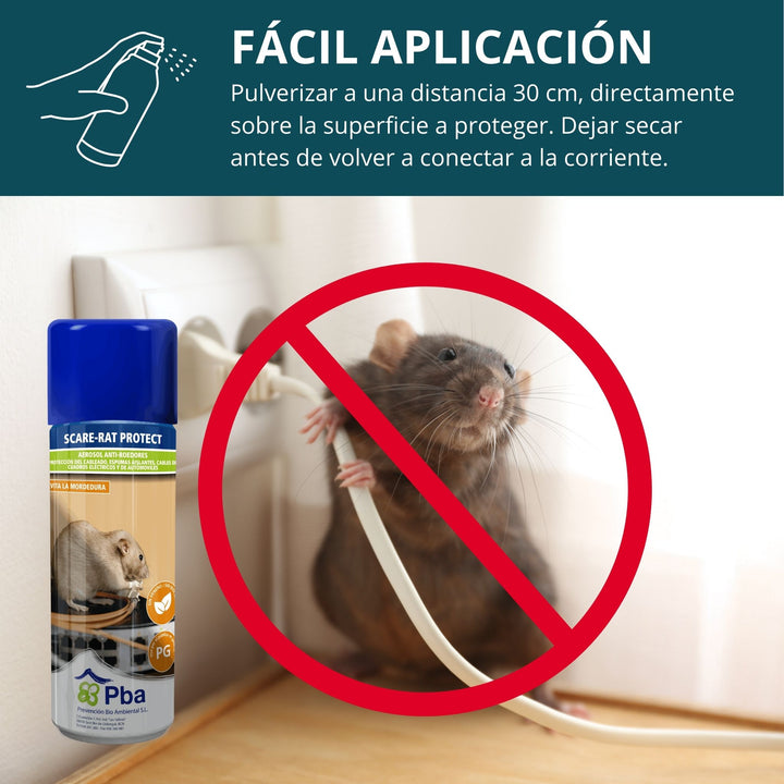 Scare-Rat Protect 500 ml – Spray Anti-Roedores para Protecção de Cabos e Materiais