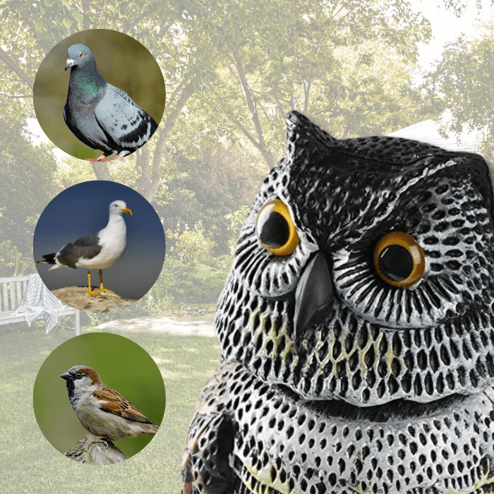 Buho Espantapajaros Casa y jardín Remi