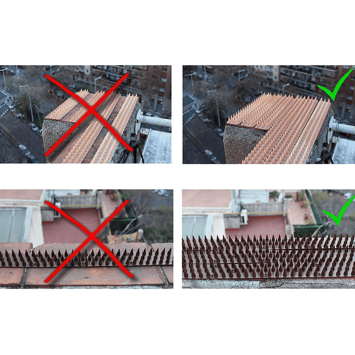 Pinchos Plástico Anti Palomas y Gatos Remi