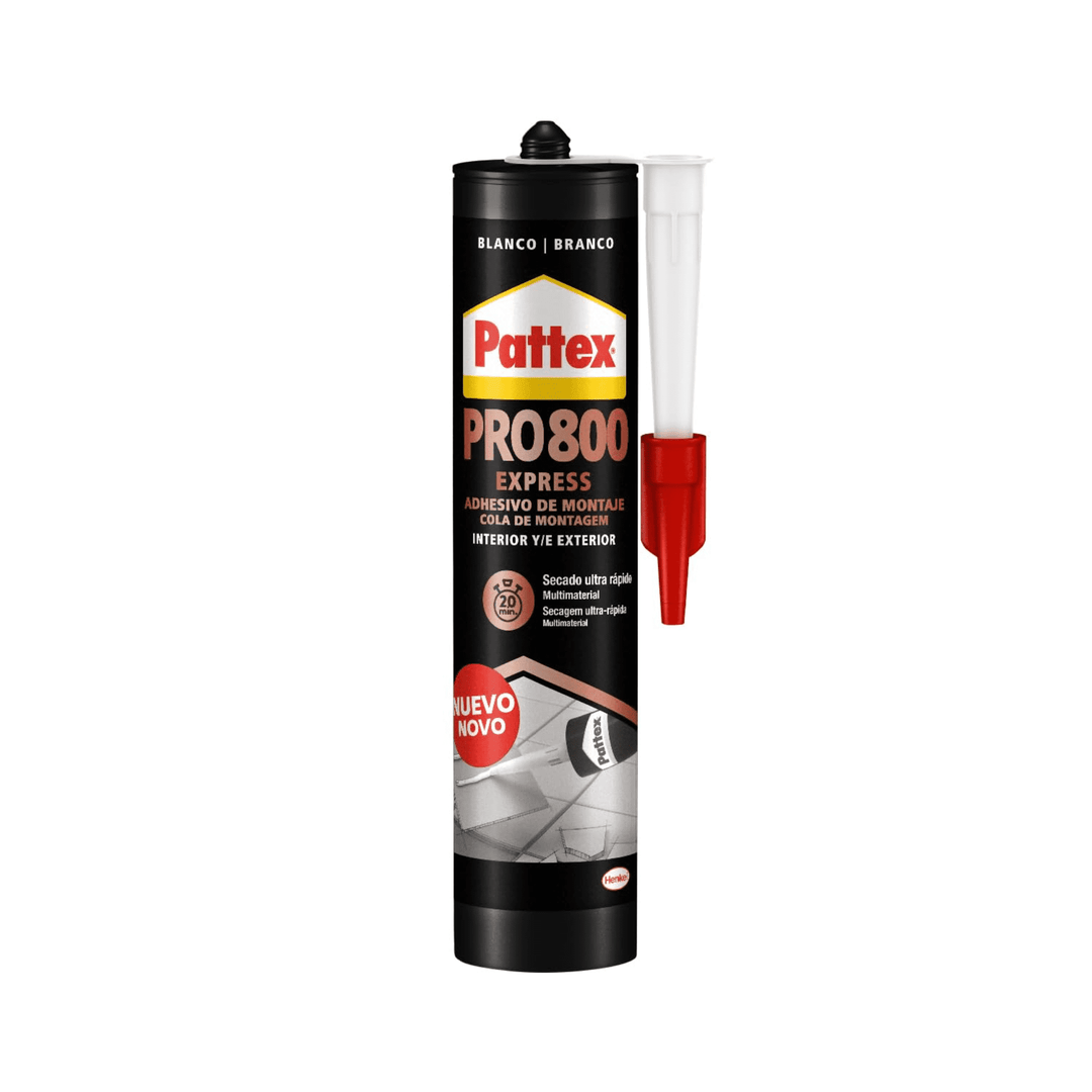 Pattex PRO 800 - Silicona Express secado ultra rápido