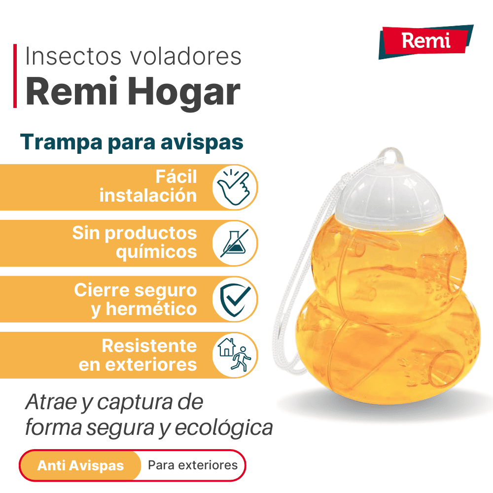 Remi - Armadilha Ecológica Insetos Voadores vespas, marimbondos, moscas