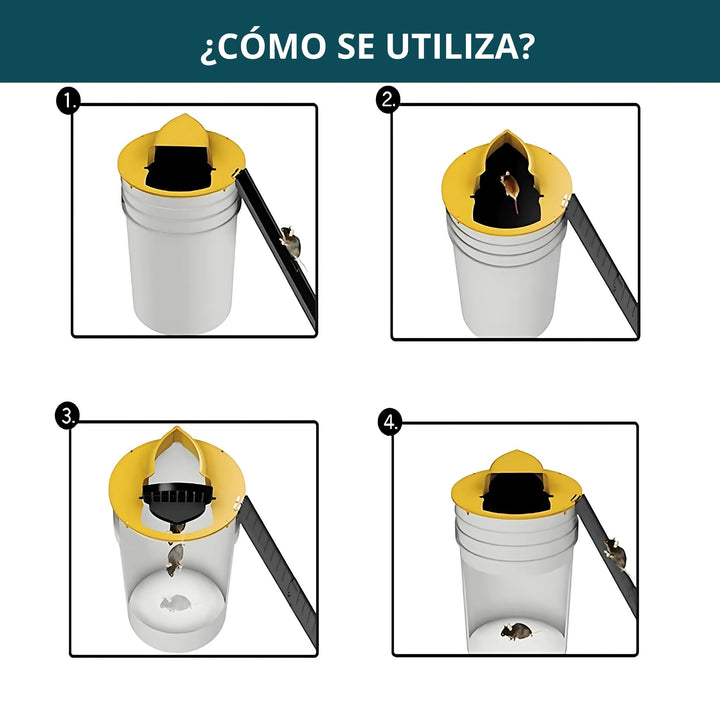 Armadilha cúbica multicaptura para ratos e ratinhos – reutilizável para uso interno e externo