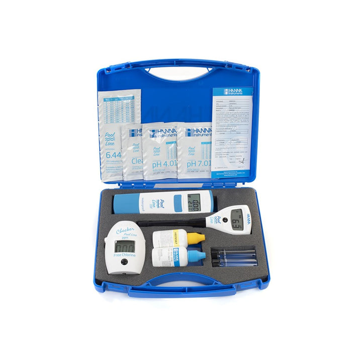 Hanna - Maletín ELECTROLISIS SALINA Cloro Libre, TDS (sal) y pH (HI7014+HI983024 + HI981014)