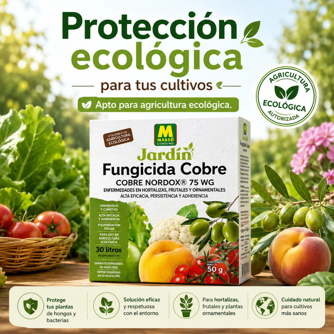 Preben - Fungicida Cobre ECO 50 g Massó para Míldio, Gafa e Bactérias