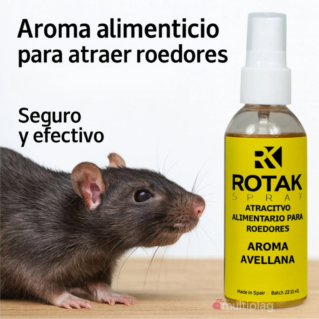 Rotak Spray – Atrayente Alimentario Roedores Sin Tóxicos ni Alérgenos
