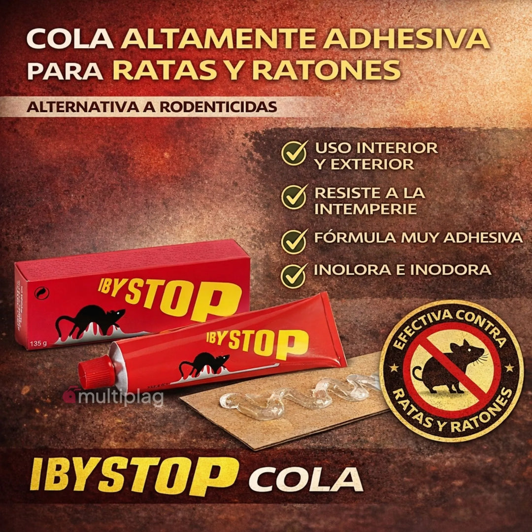 IBYSTOP - Cola para Ratas y Ratones Adhesivo Atrapa Roedores sin Veneno