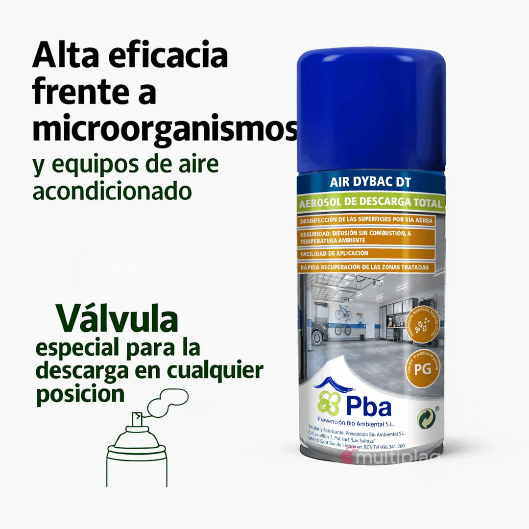 Air Dybac DT 100 ml – Desinfectante Aerosol Desinfección Aérea Profesional