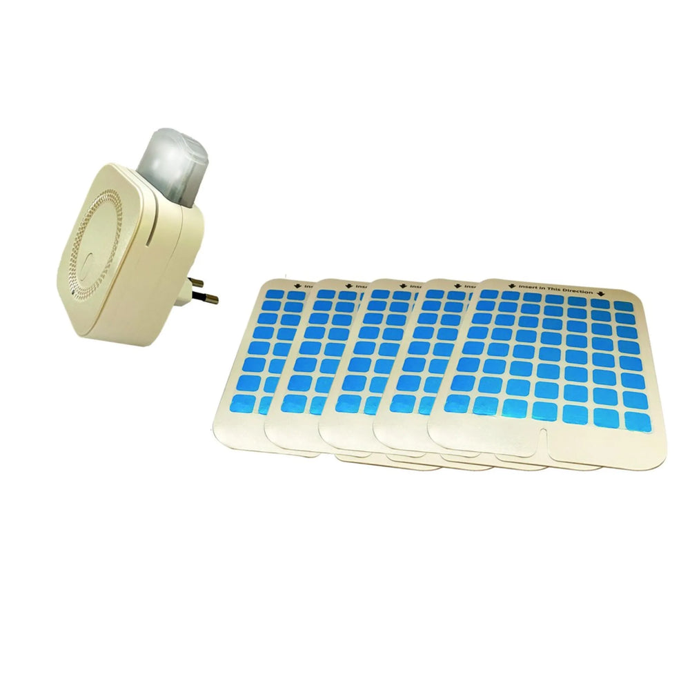 Enchufe antimosquitos adhesivo Preben con luz y placa adhesiva