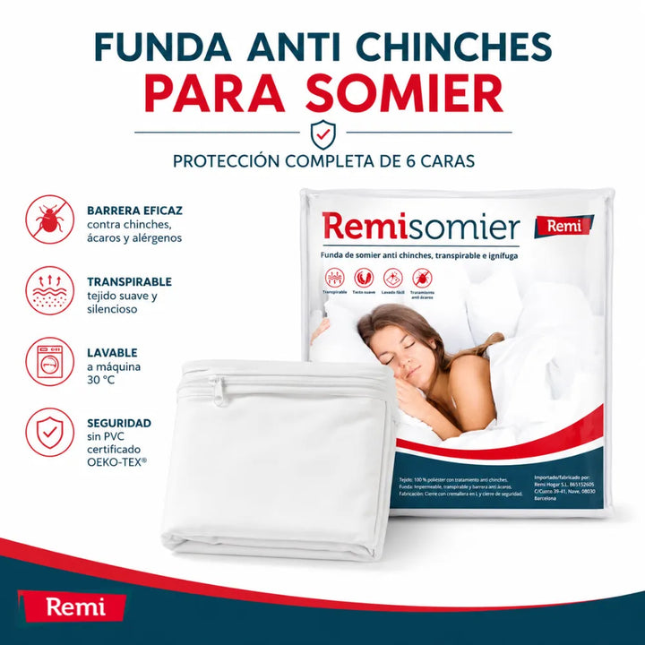 Funda Anti Chinches y ácaros para Somier