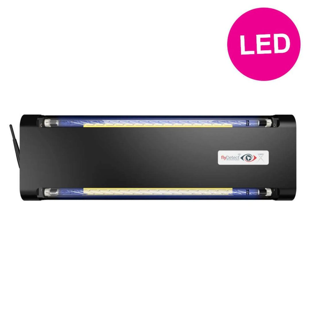 Insectocutor LED flyDetect X con alertas y gestión remota para control profesional