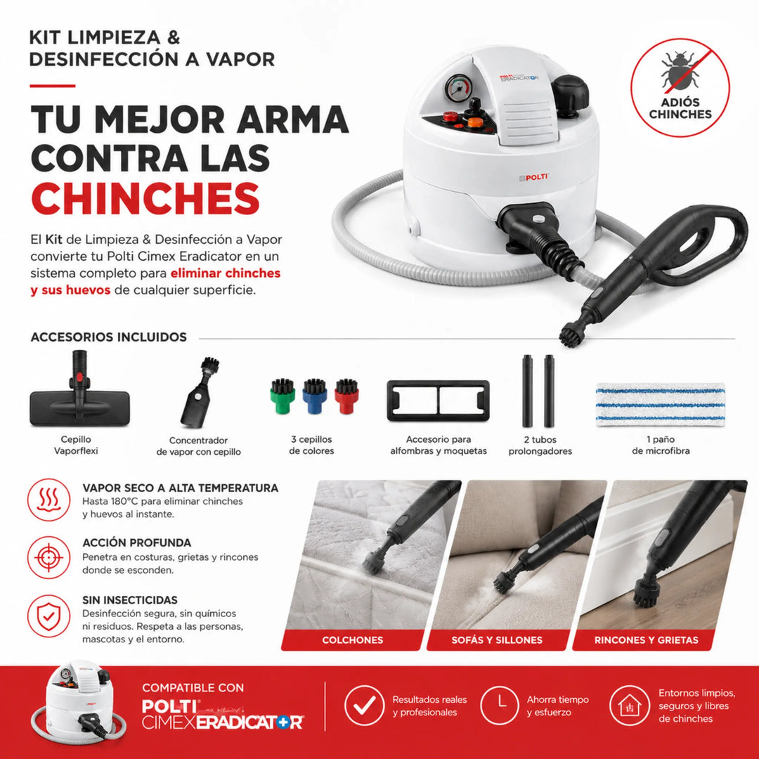Accesorios de limpieza para Polti Cimex Eradicator