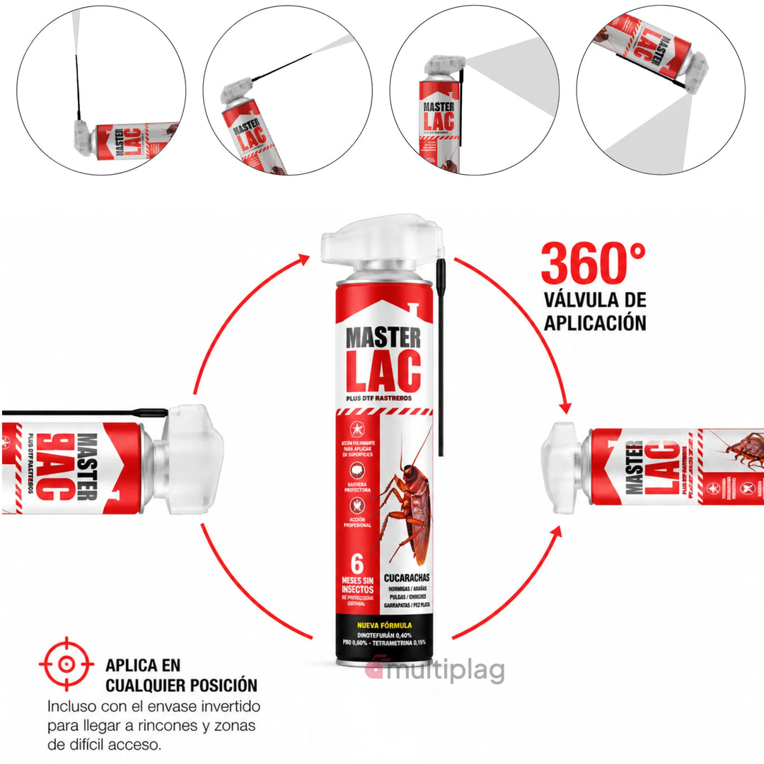 Laca insecticida Masterlac PLUS DTF contra insectos rastreros