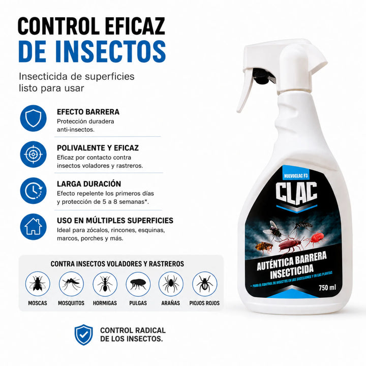 Insecticida con permetrina para superficies 750 ML NovaClac