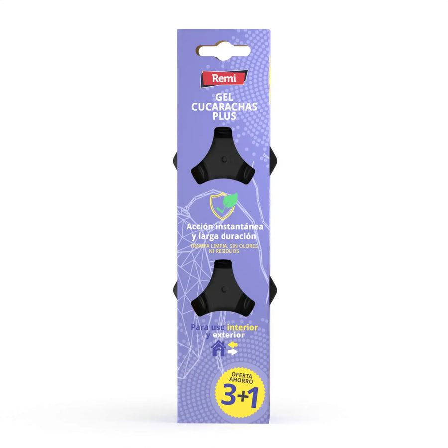 Trampas con cebo en gel de alta atracción que eliminan la colonia desde el nido, sin manipulación y sin plazo de seguridad (3+1 Gratis)