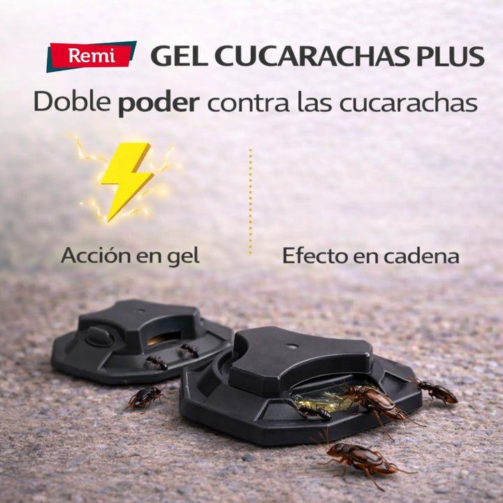 Trampas con cebo en gel de alta atracción que eliminan la colonia desde el nido, sin manipulación y sin plazo de seguridad (3+1 Gratis)