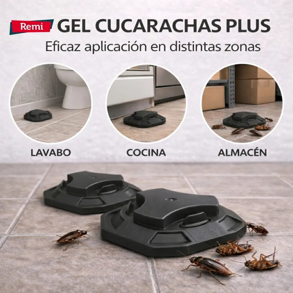 Trampas con cebo en gel de alta atracción que eliminan la colonia desde el nido, sin manipulación y sin plazo de seguridad (3+1 Gratis)