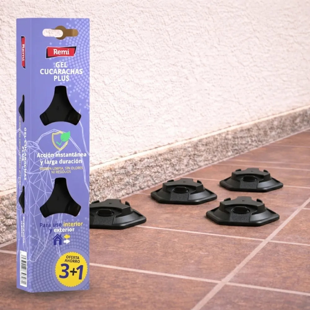 Trampas con cebo en gel de alta atracción que eliminan la colonia desde el nido, sin manipulación y sin plazo de seguridad (3+1 Gratis)