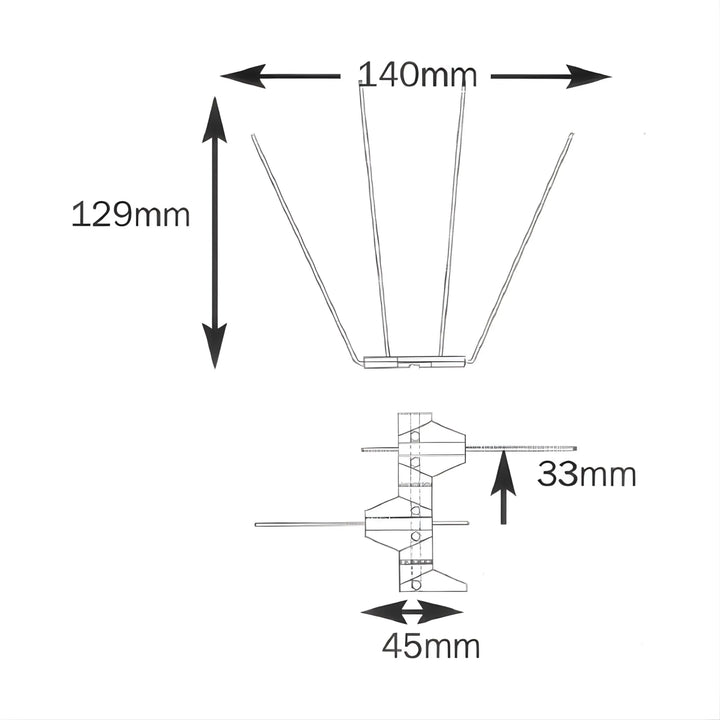 Pinchos para Gaviotas 5 metros Sistema Antiaves de Alta Densidad - Avipoint P20