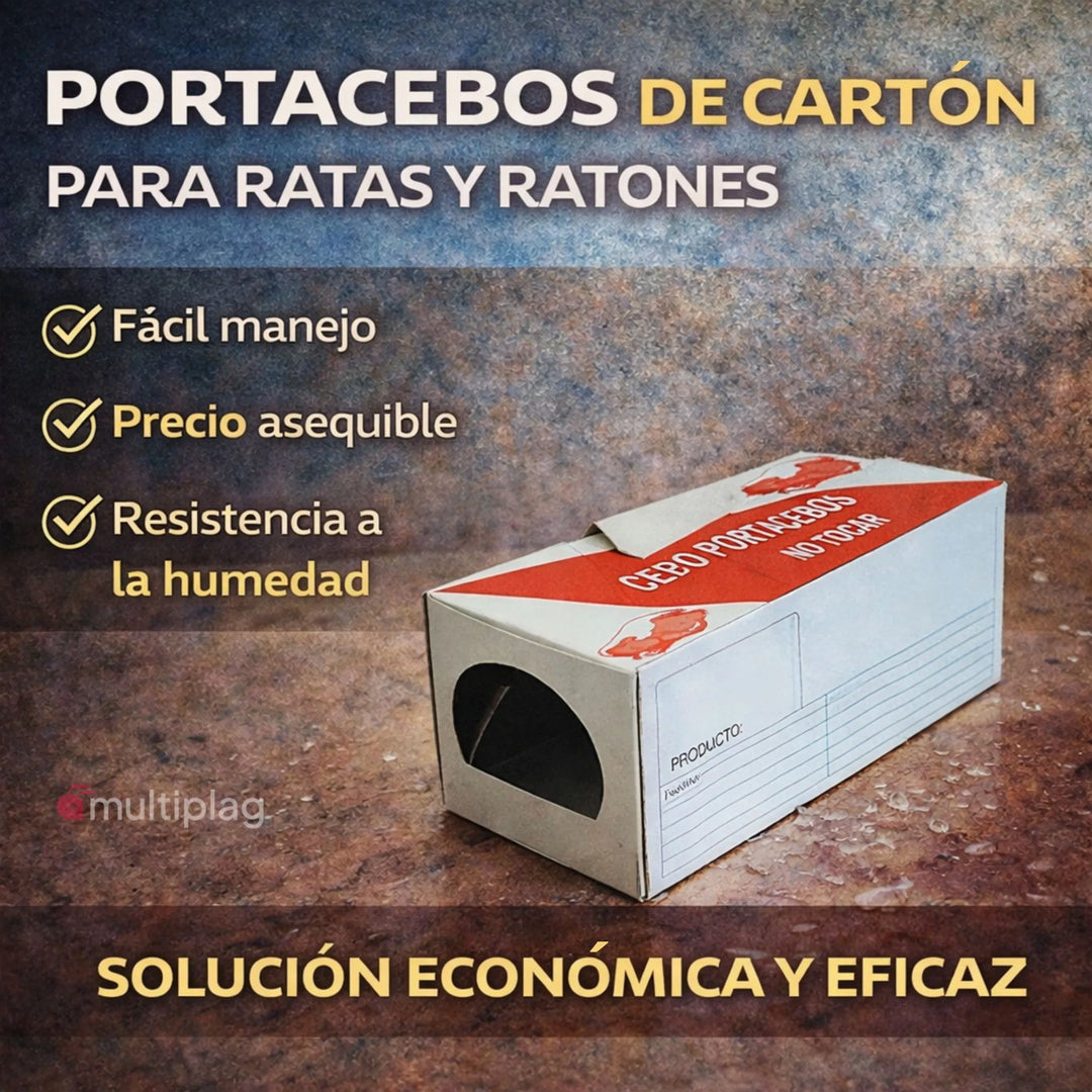 Portacebos para ratas y ratones resistente a la humedad