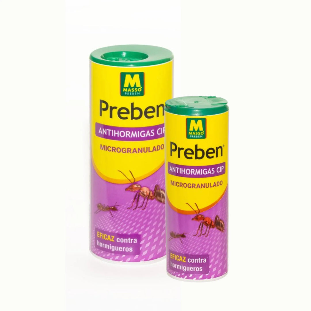 Microgranulado 500 g y 250 g especialmente preparados para el control de hormigas. De efecto inmediato y larga duración.