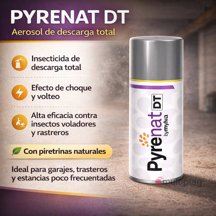 Insecticida Pyrenat DT contra insectos voladores y rastreros