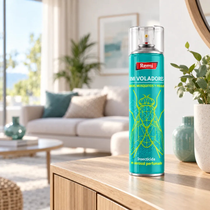 RMI Voladores aerosol insecticida perfumado formato de 600 ml con fragancia a manzana