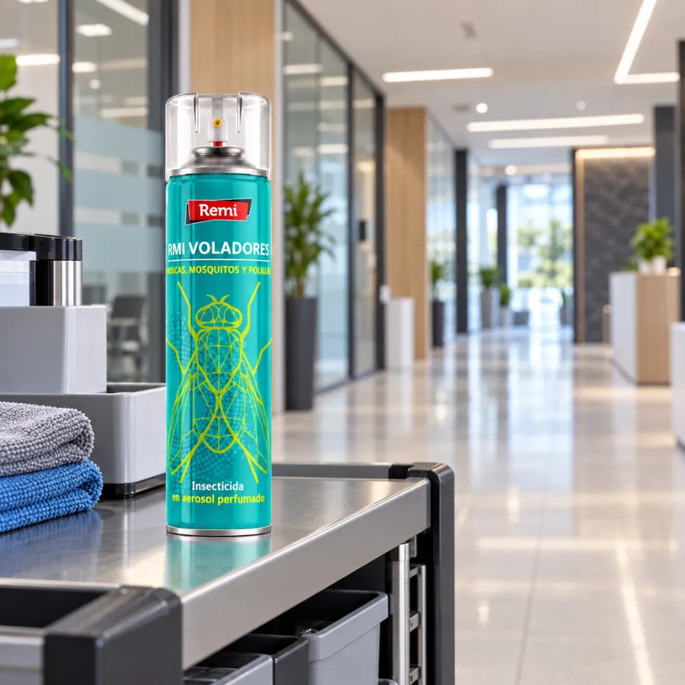 RMI Voladores aerosol insecticida perfumado formato de 600 ml con fragancia a manzana