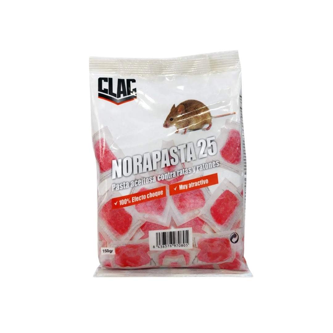 Nora Pasta 25 - Raticida en pasta para Ratas y Ratones
