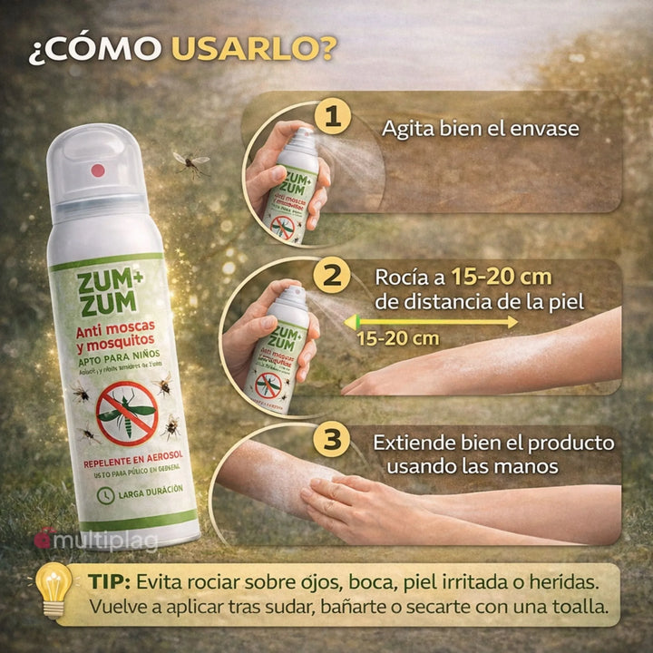 Zum - Repelente Antimosquitos ZUM 100 ml para Piel