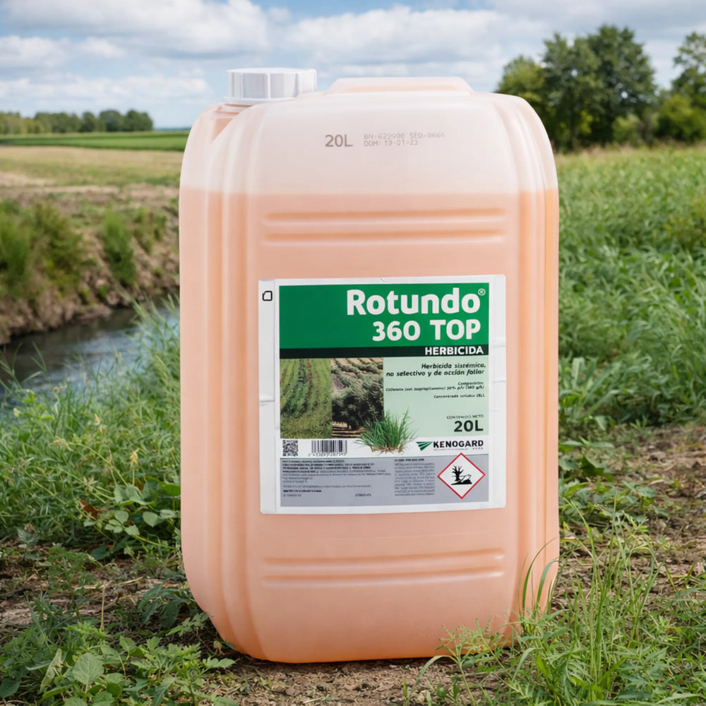 Herbicida sistémico con glifosato 36% para control total de malas hierbas en grandes superficies