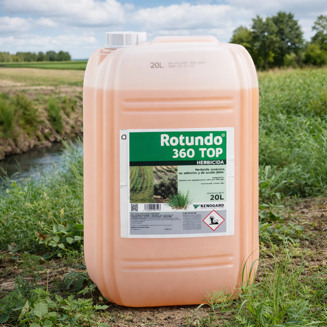 Herbicida sistémico con glifosato 36% para control total de malas hierbas en grandes superficies