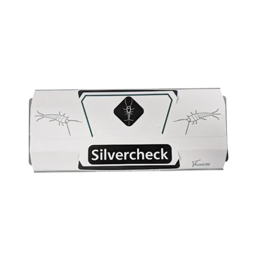 Trampa para capturar pececitos de plata mediante una superficie adhesiva