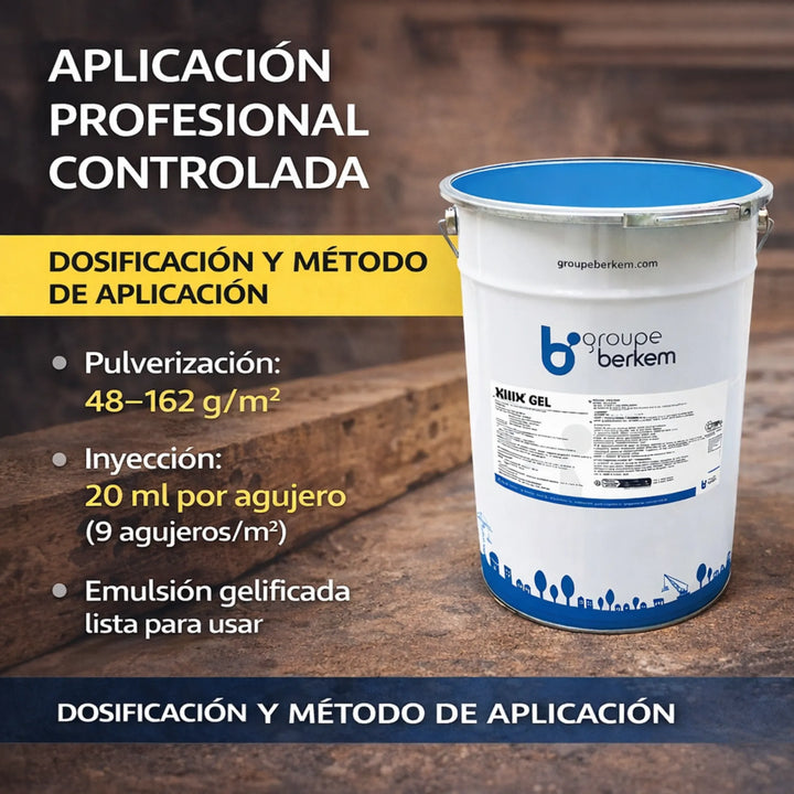 Protector madera Xilix Gel 20 litros tratamiento termita y carcoma