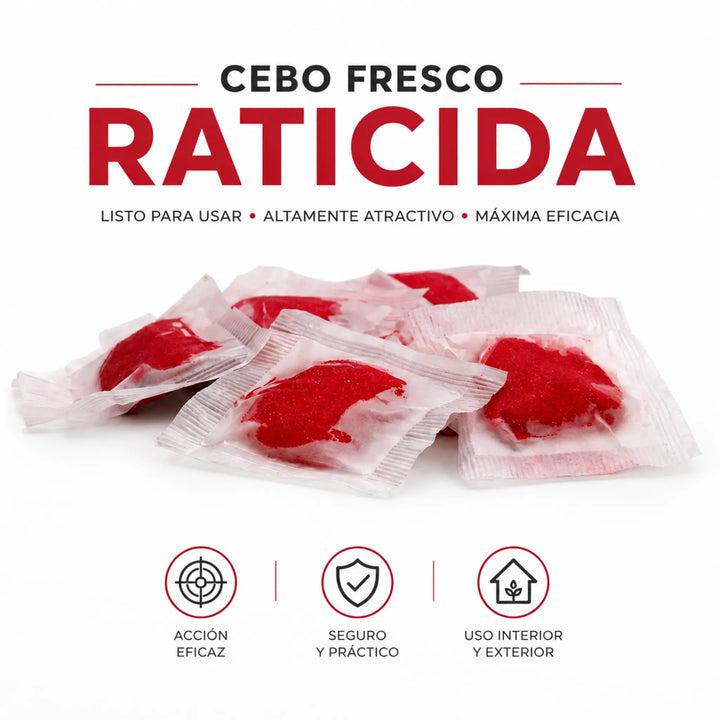 Cebo rodenticida ZED BF Sensitive Pasta Fluo 1 kg para ratas y ratones