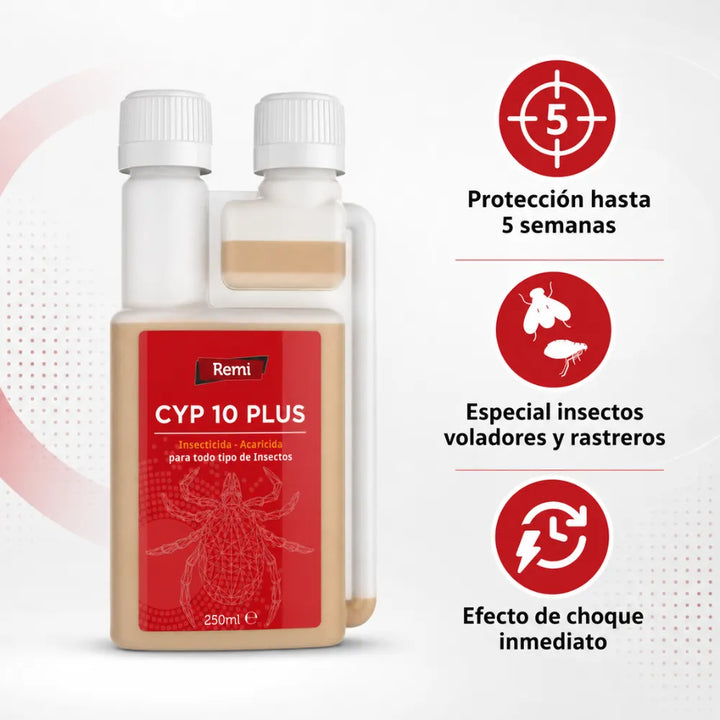Insecticida Acaricida Concentrado Emulsionable Cipermetrina acaros - Remi Hogar - Remi Hogar