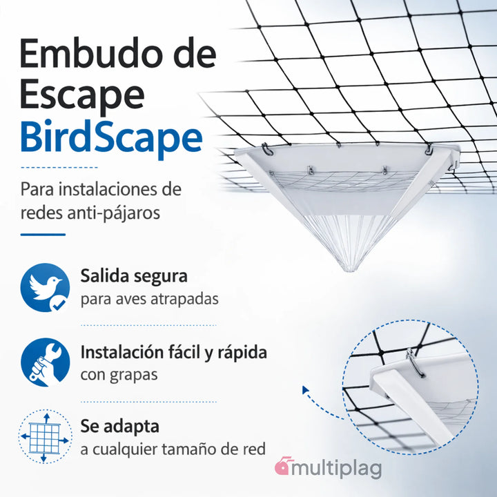 Sistema de salida BirdScape para instalaciones de control de aves