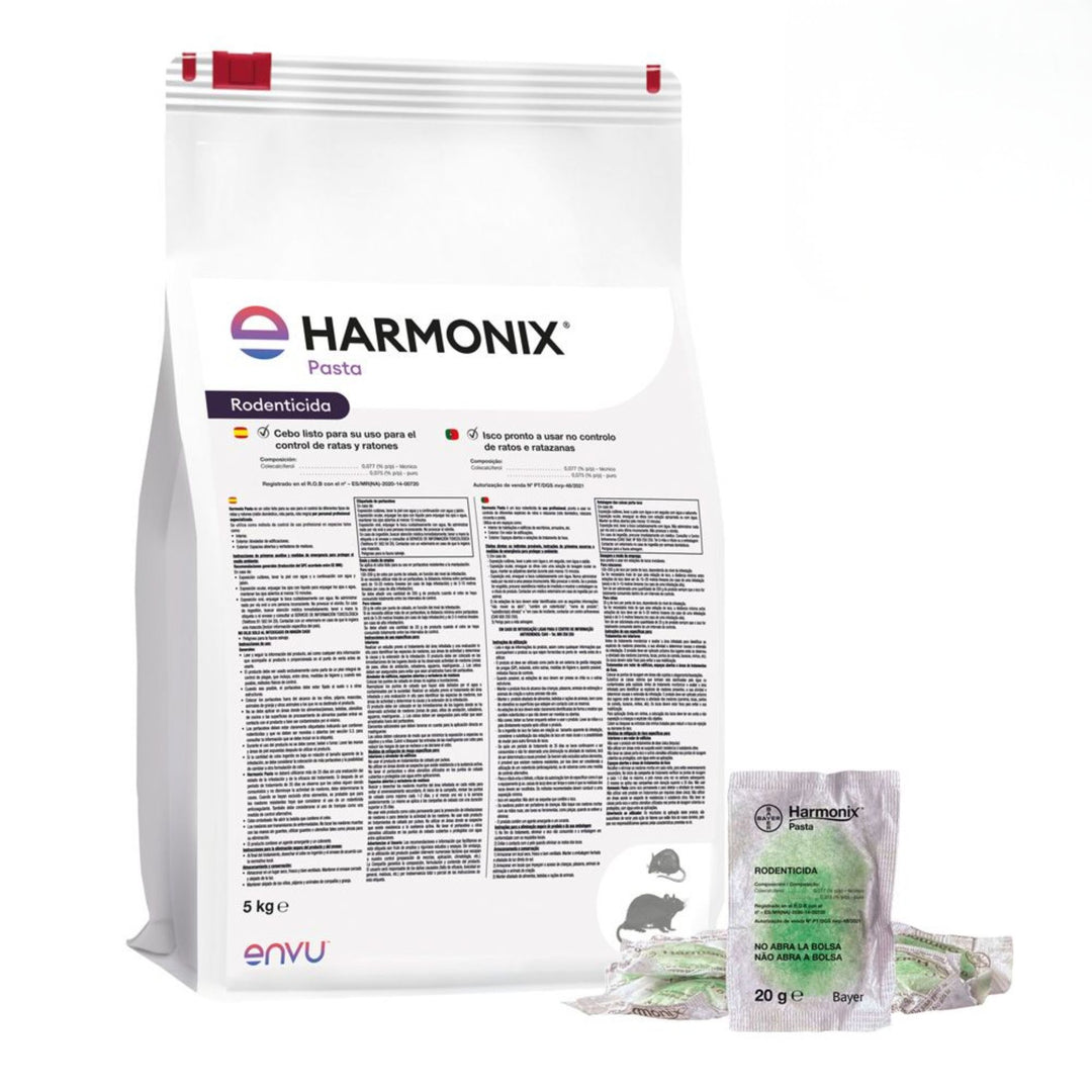 Harmonix Paste 5 kg – Isca Raticida Fresca com Colecalciferol 0,075%