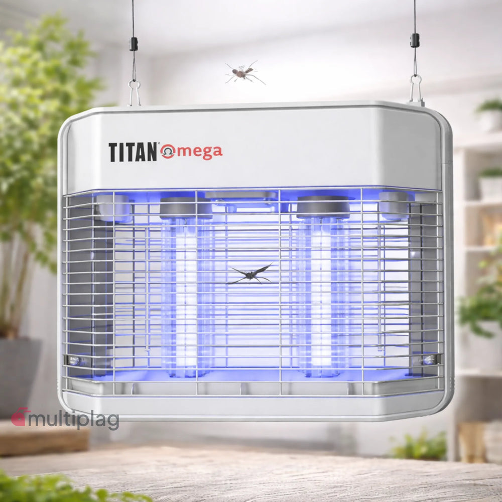 Insectocutor LED&nbsp;Titan Omega 2x10W hasta 180 m² profesional eléctrico