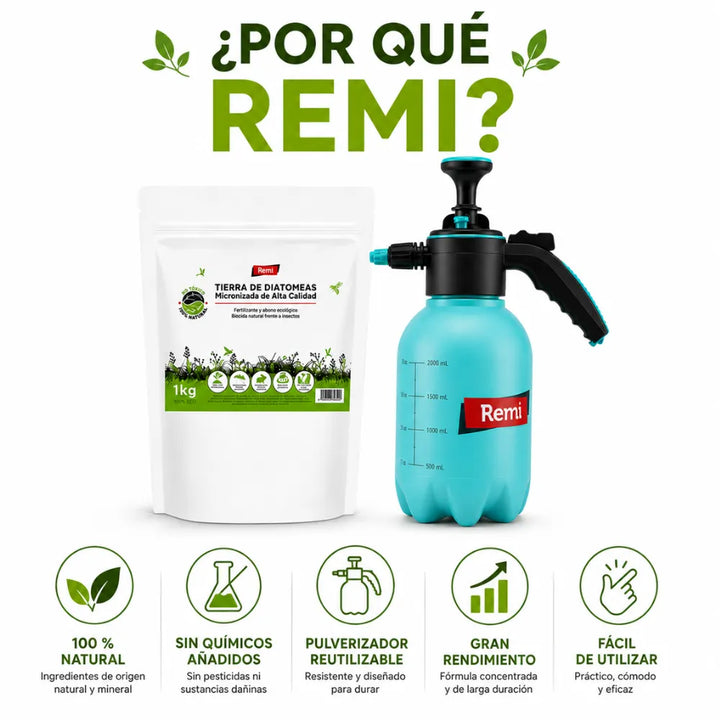 Tierra de diatomeas micronizada con equipo de pulverización para una aplicación uniforme