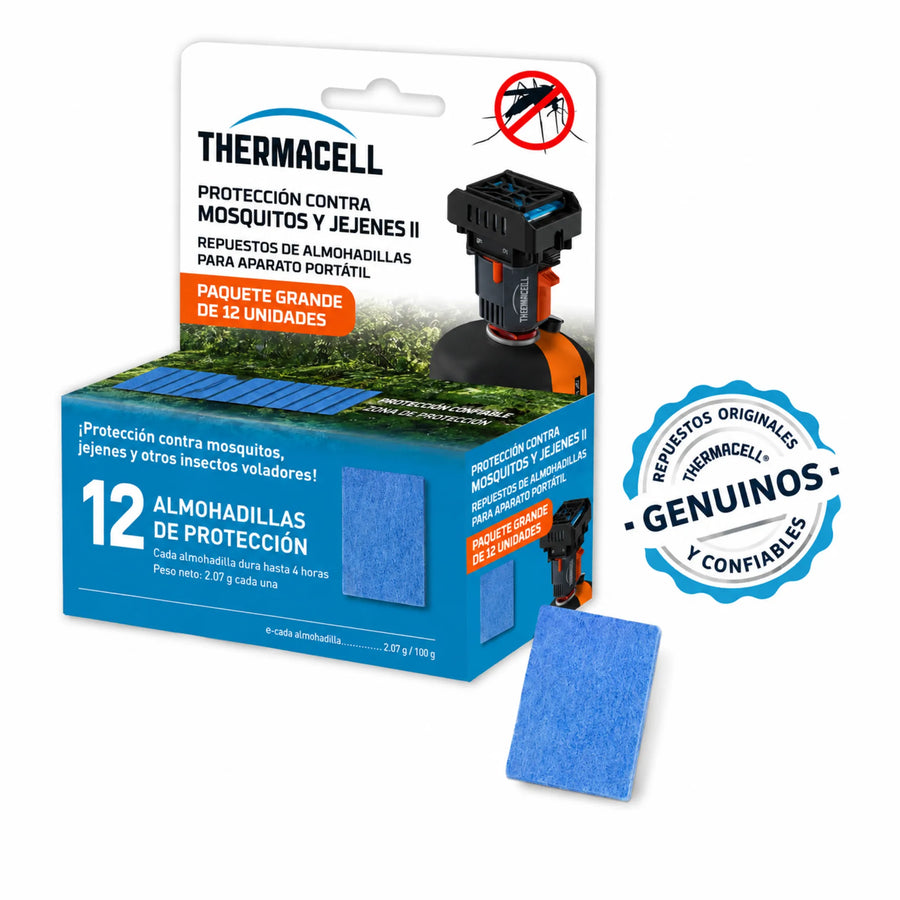 Recambio Thermacell Backpacker PT-19 48H | 12 Pastillas Repelentes de Mosquitos