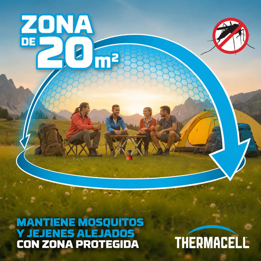 Thermacell Backpacker MR-BP Antimosquitos Portátil | Repelente para Camping, Pesca y Senderismo
