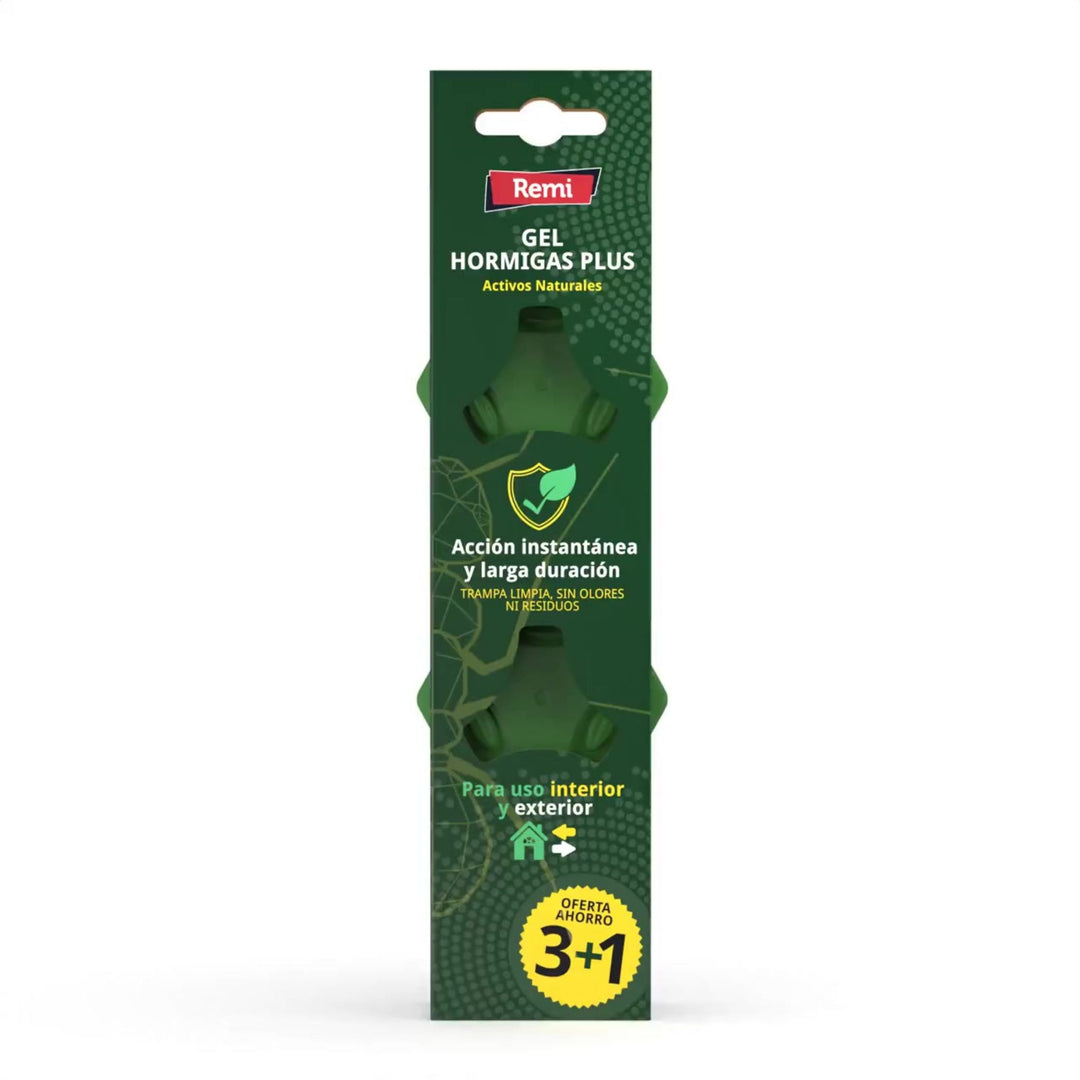 Embalagem de 4 armadilhas de gel para formigas Plus – Controlo eficaz de formigas em ambientes interiores e exteriores